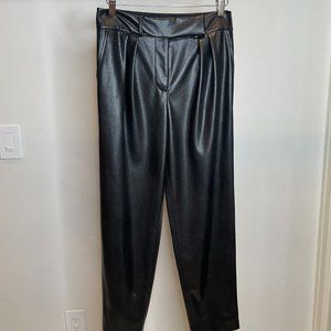 Alice + Olivia Black Leather Pants